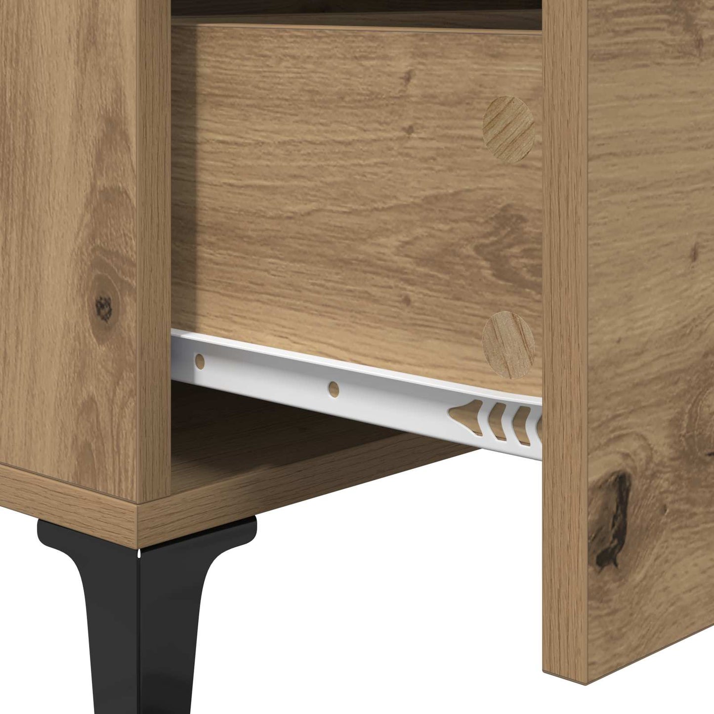 vidaXL Πλαϊνό γραφείο με συρτάρι Artisan Oak 69,5 x 34 x 90 εκ.