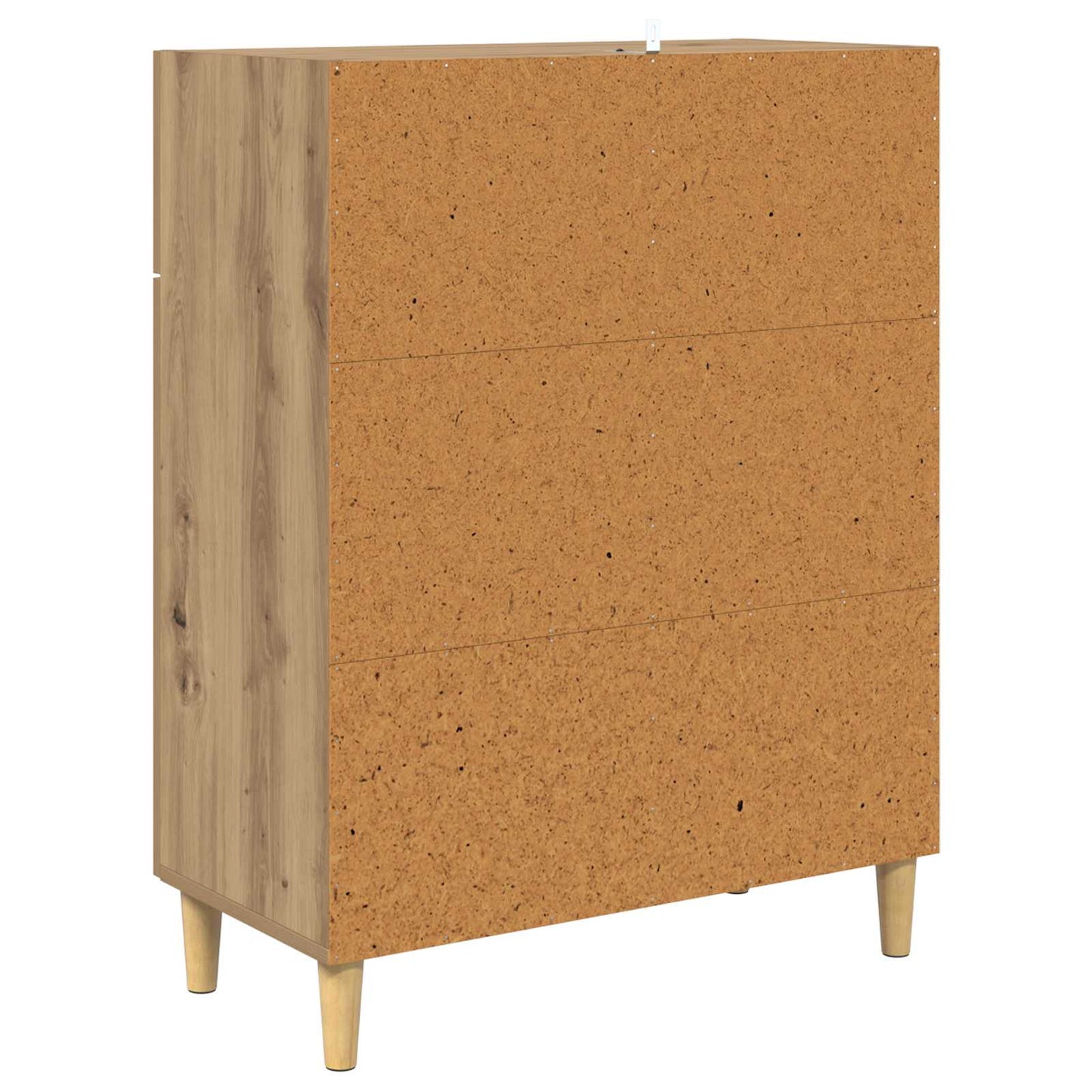 vidaXL Πλαϊνό γραφείο με συρτάρι artisan δρυς 34 x 69.5 x 89 εκ