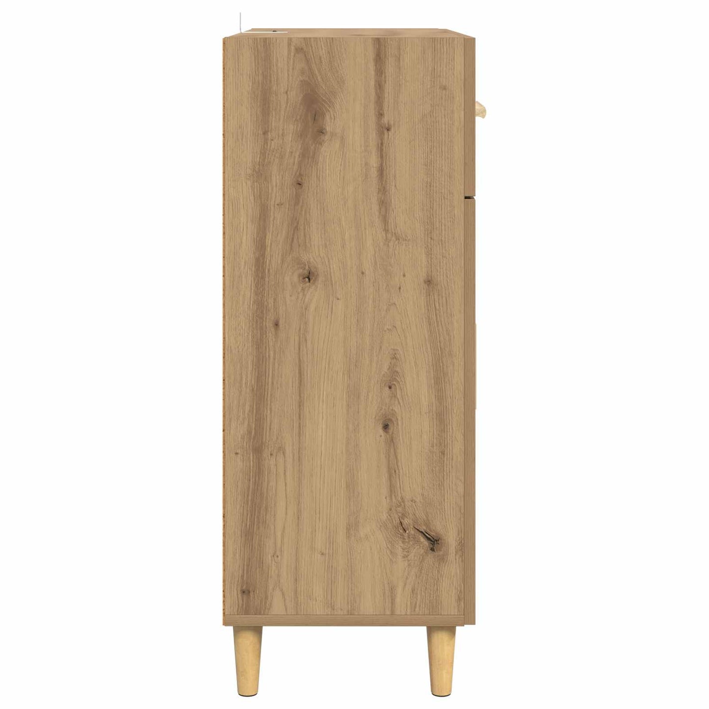 vidaXL Πλαϊνό γραφείο με συρτάρι artisan δρυς 34 x 69.5 x 89 εκ