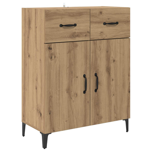 vidaXL Πλαϊνό γραφείο με συρτάρι Artisan Oak 69,5 x 34 x 90 εκ.