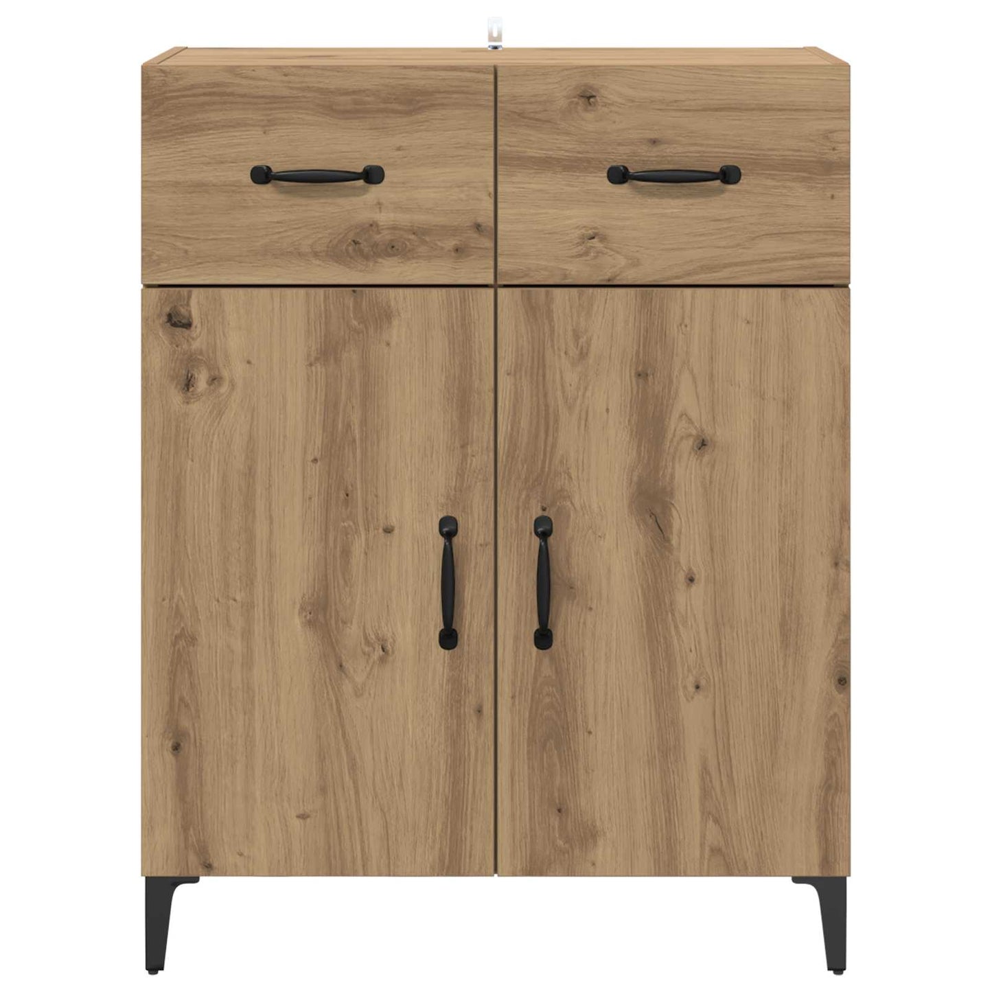 vidaXL Πλαϊνό γραφείο με συρτάρι Artisan Oak 69,5 x 34 x 90 εκ.