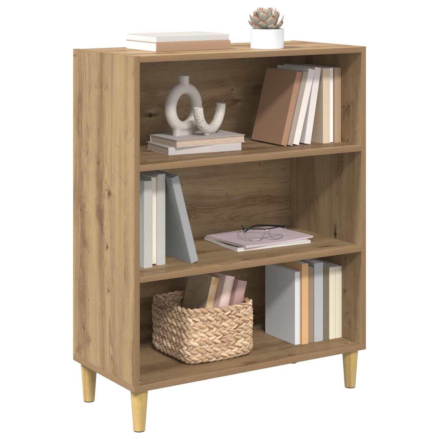 vidaXL Πλαϊνό γραφείο Artisan Oak 69,5 x 32,5 x 90 εκ