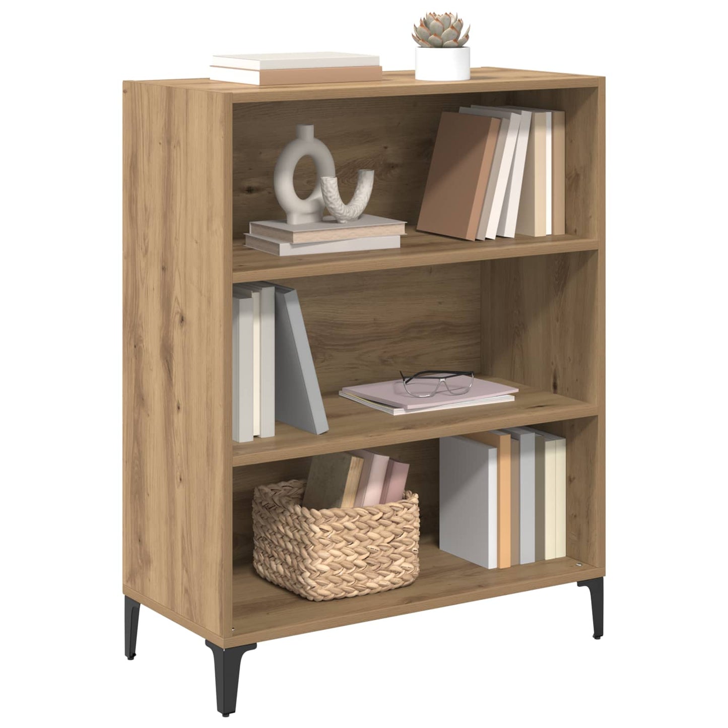 vidaXL Πλαϊνό γραφείο Artisan Oak 69,5 x 32,5 x 90 εκ