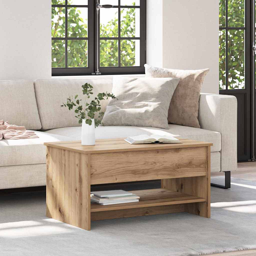 vidaXL Τραπεζάκι σαλονιού Artisan Oak 80 x 50,5 x 41,5 εκ