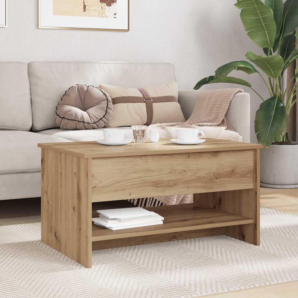 vidaXL Τραπεζάκι σαλονιού Artisan Oak 80 x 50,5 x 41,5 εκ