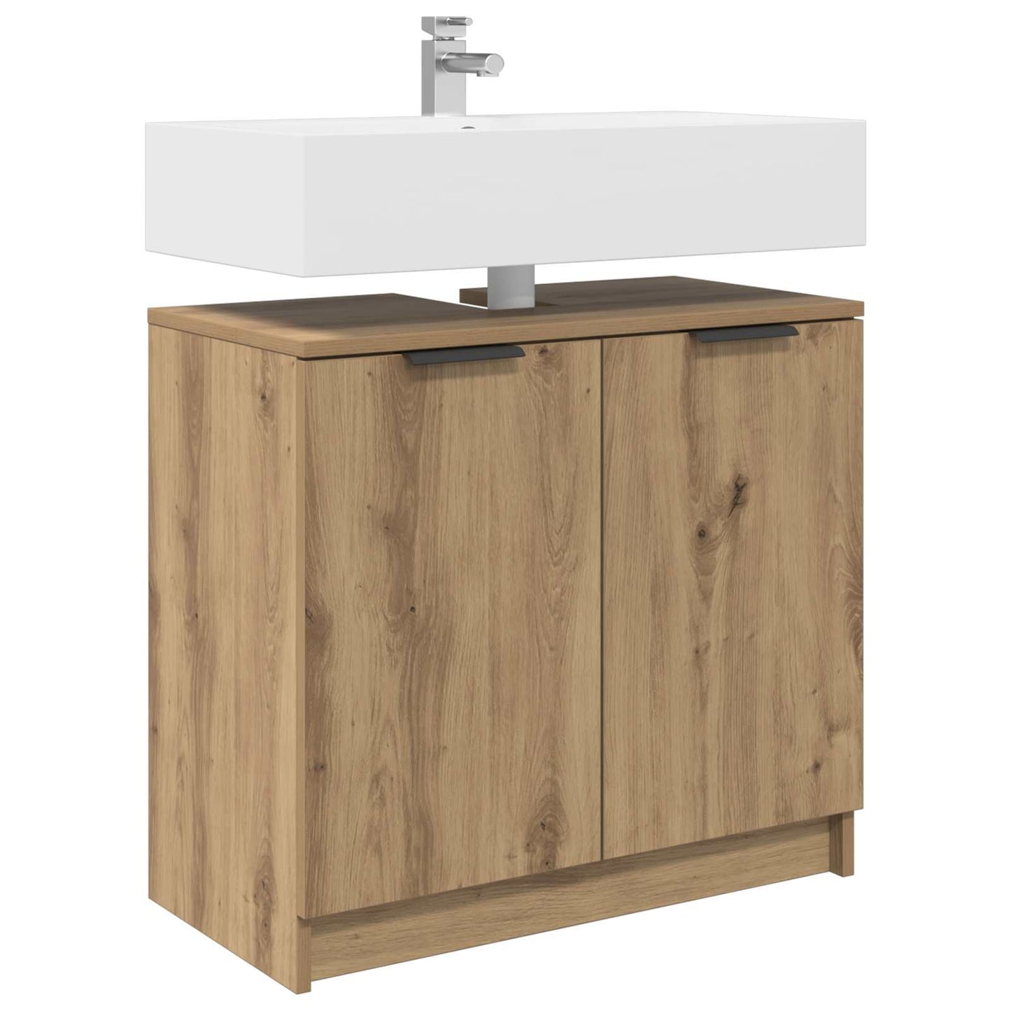 vidaXL Ντουλάπι Μπάνιου με αποθήκευση Artisan Oak 64,5 x 33,5 x 59 εκ.