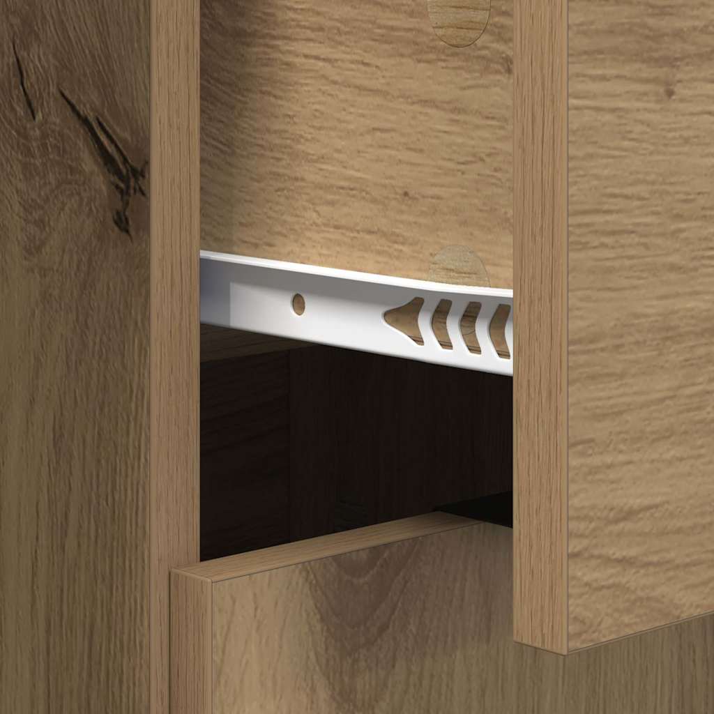 vidaXL Πλαϊνό γραφείο Artisan Oak 60 x 30 x 70 εκ. Επεξεργασμένο ξύλο