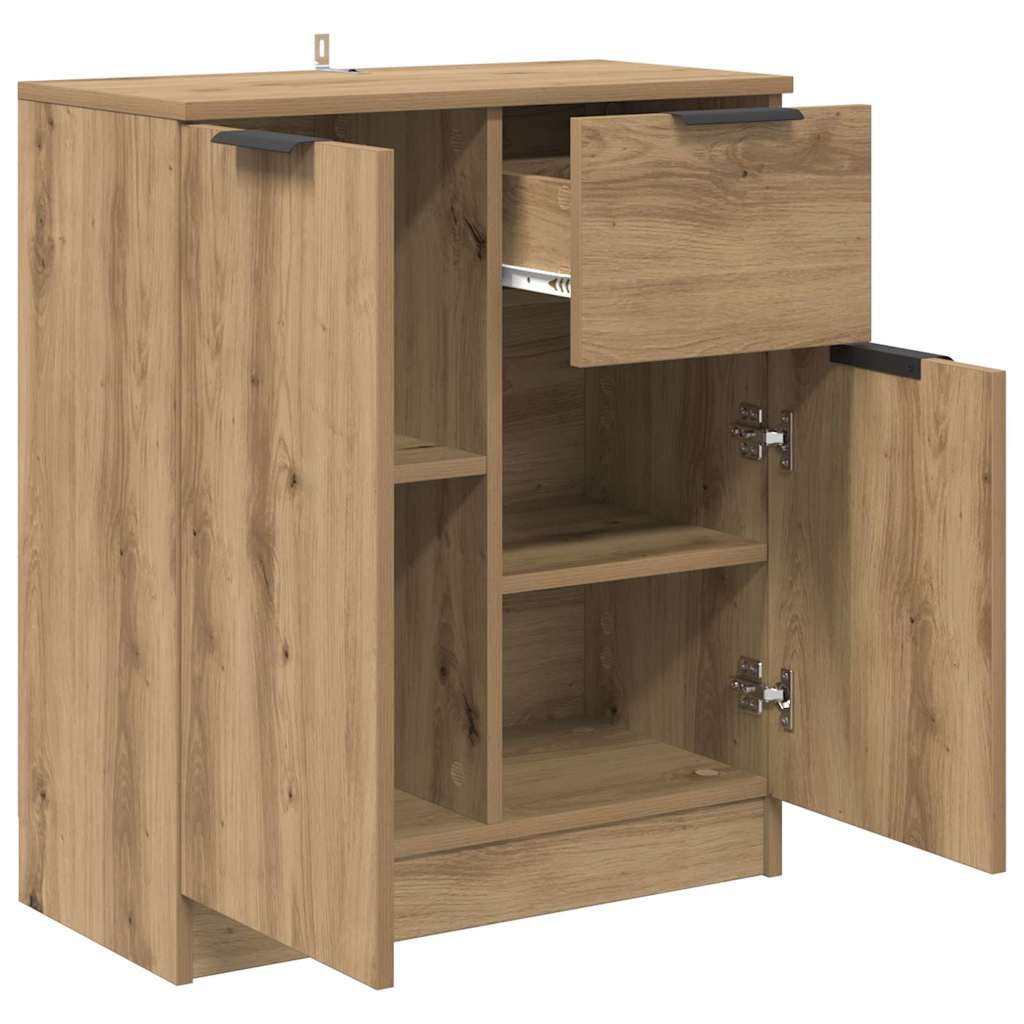 vidaXL Πλαϊνό γραφείο Artisan Oak 60 x 30 x 70 εκ. Επεξεργασμένο ξύλο