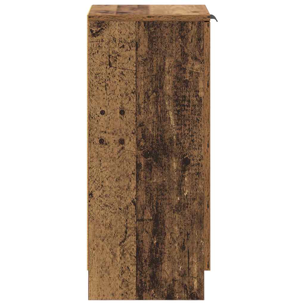 vidaXL Πλαϊνό γραφείο Παλιό ξύλο 30 x 30 x 70 εκ. Επεξεργασμένο ξύλο