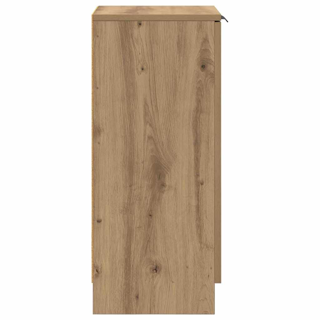 vidaXL Πλαϊνό γραφείο Artisan Oak 30 x 30 x 70 εκ. Επεξεργασμένο ξύλο