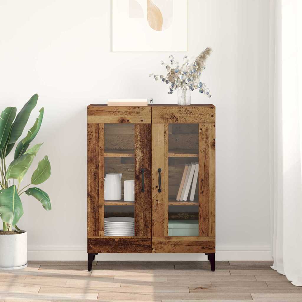 vidaXL Πλαϊνό γραφείο Παλιό Ξύλο 69,5 x 34 x 90 εκ.