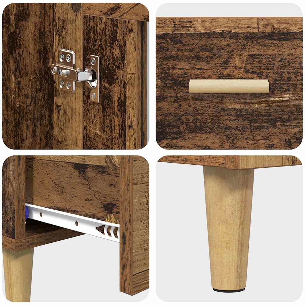 vidaXL Highboard Παλιό Ξύλο 70 x 31 x 115 εκ Επεξεργασμένο ξύλο