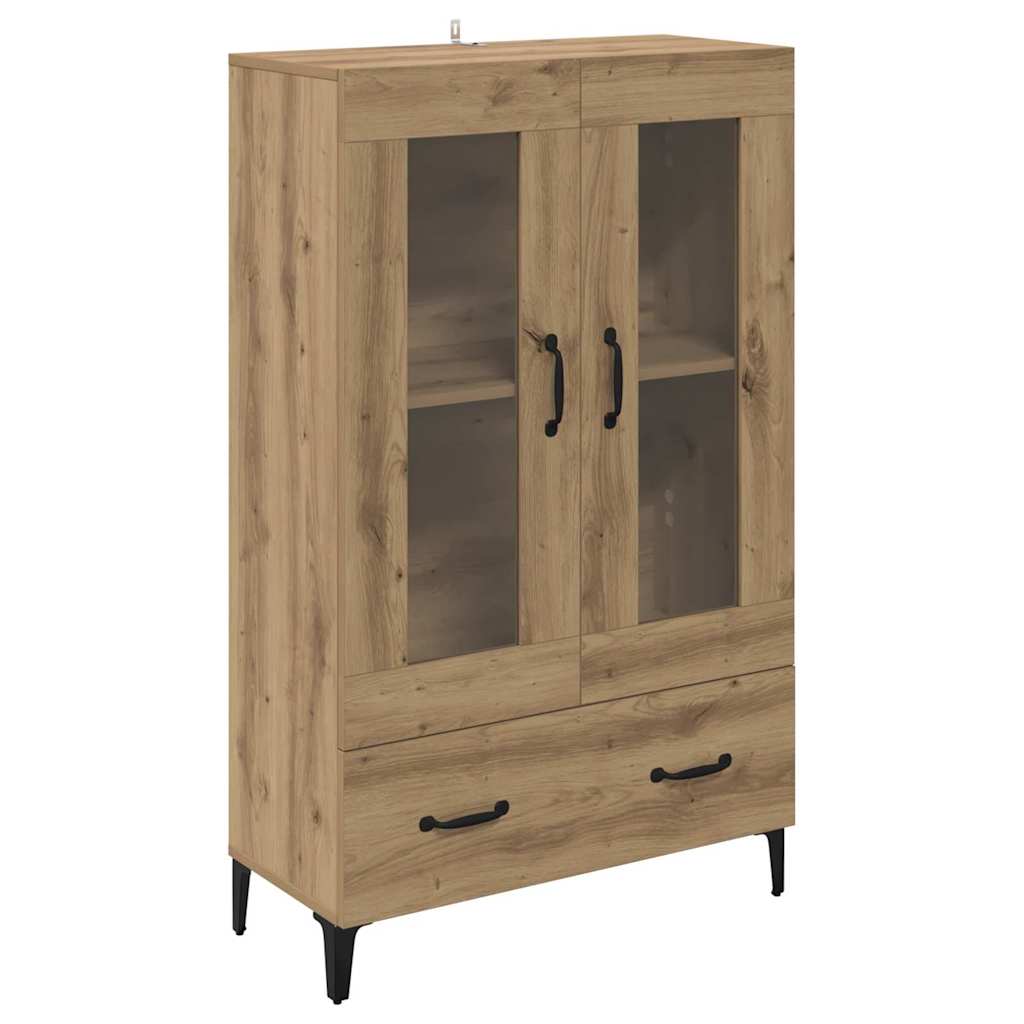 vidaXL Highboard με συρτάρι Artisan Oak 70 x 31 x 115 εκ