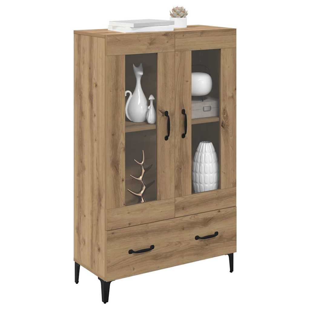 vidaXL Highboard με συρτάρι Artisan Oak 70 x 31 x 115 εκ