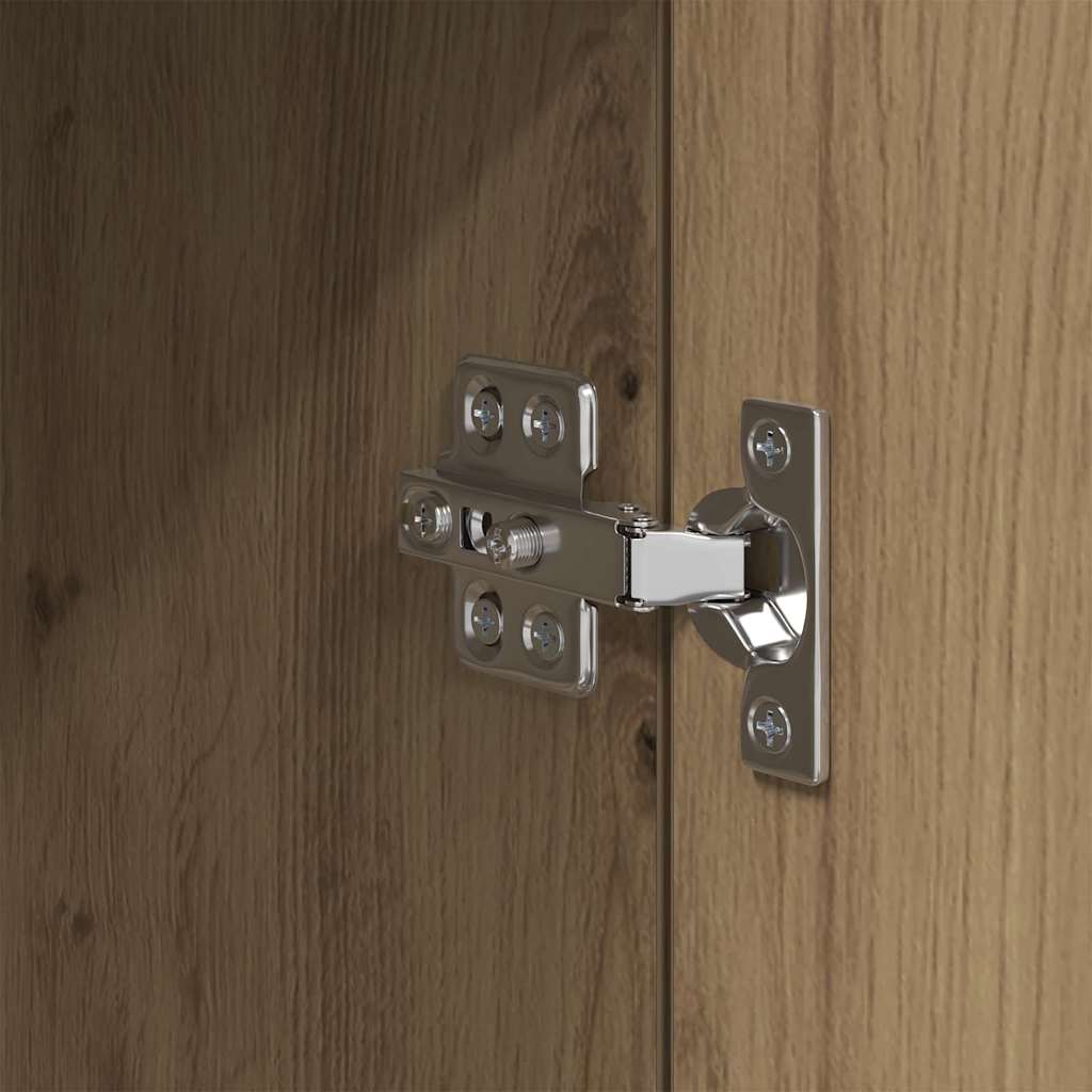 vidaXL Πλαϊνό γραφείο Επιτοίχιο Artisan Oak 34,5 x 34 x 90 εκ.