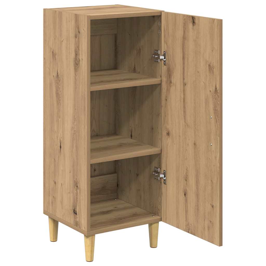 vidaXL Πλαϊνό γραφείο Επιτοίχιο Artisan Oak 34,5 x 34 x 90 εκ.