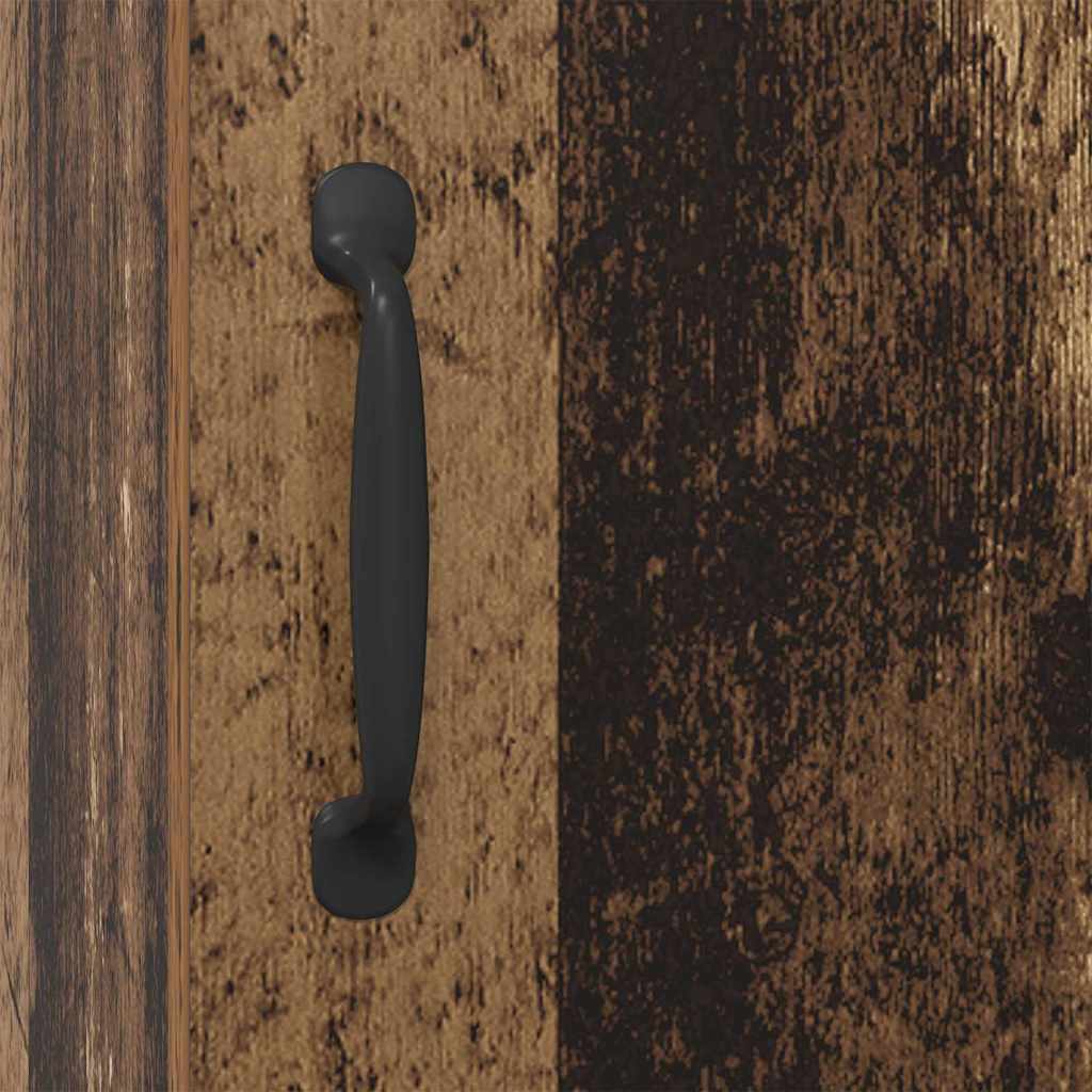 vidaXL Πλαϊνό γραφείο Παλιό ξύλο 34,5 x 34 x 90 εκ. Επεξεργασμένο ξύλο