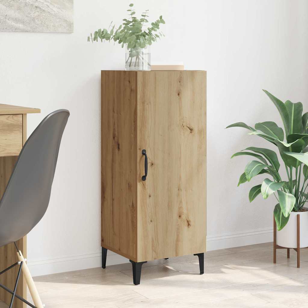 vidaXL Πλαϊνό γραφείο Επιτοίχιο Artisan Oak 34,5 x 34 x 90 εκ.