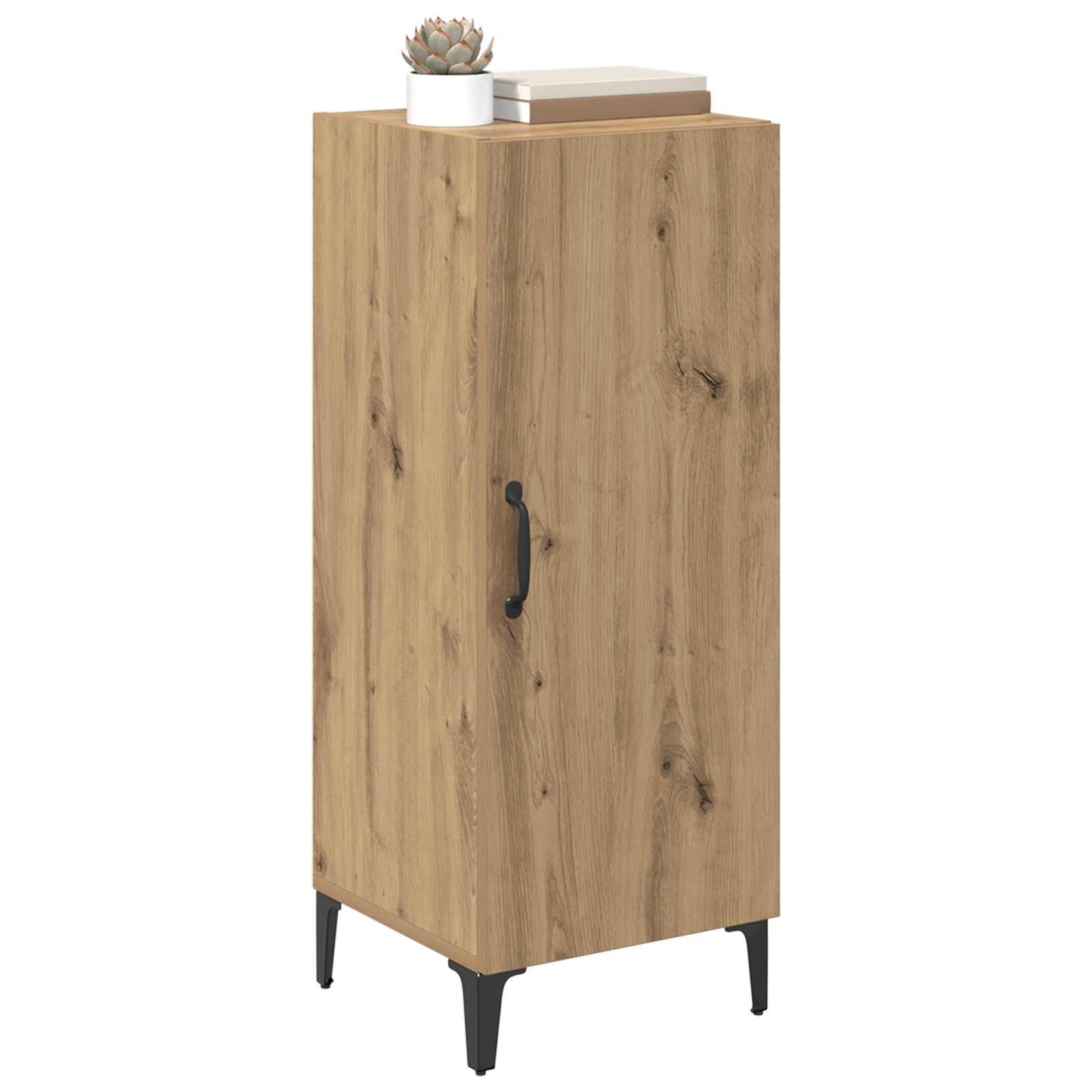 vidaXL Πλαϊνό γραφείο Επιτοίχιο Artisan Oak 34,5 x 34 x 90 εκ.