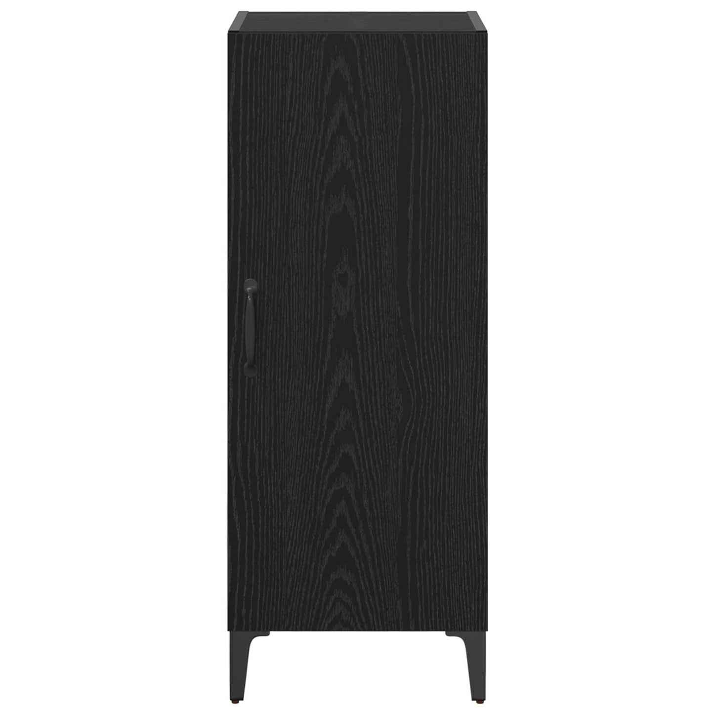 vidaXL Πλαϊνό γραφείο Μαύρη Οξυά 34,5 x 34 x 90 εκ. Επεξεργασμένο ξύλο