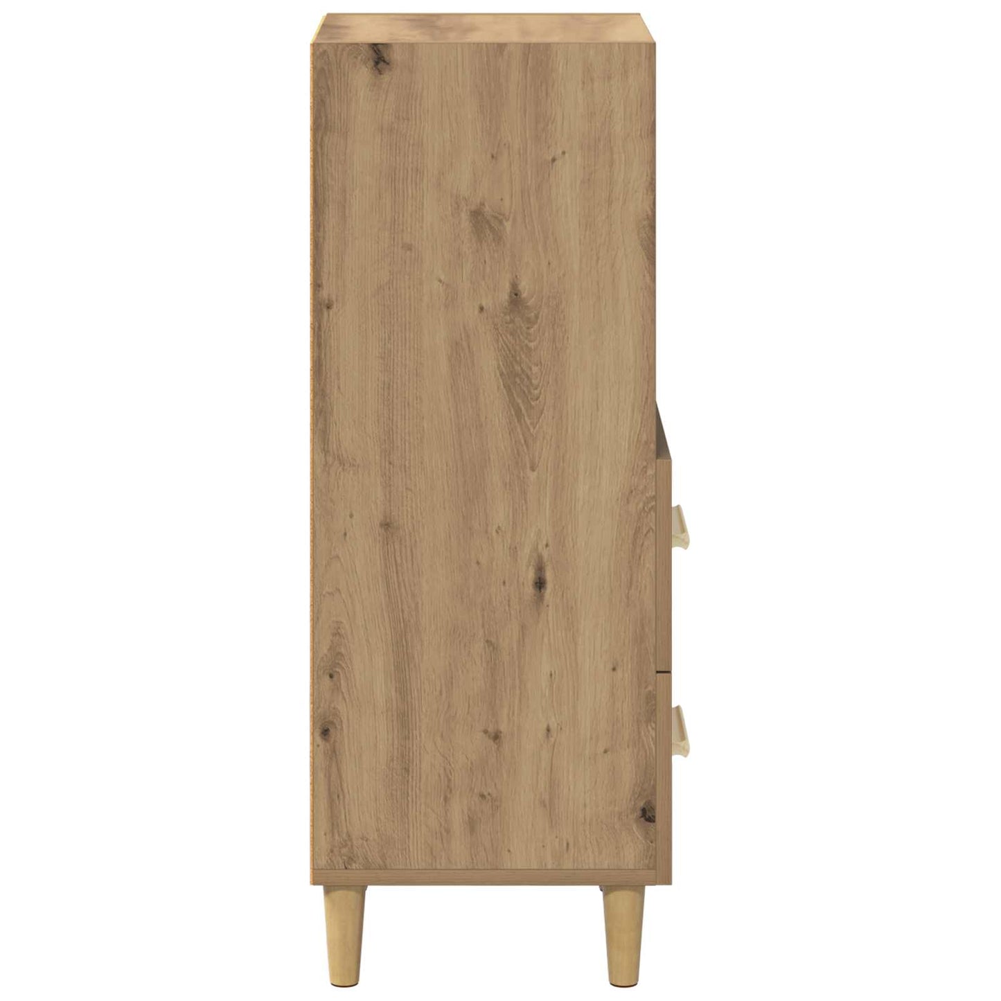 vidaXL Πλαϊνό γραφείο με συρτάρι artisan δρυς 34 x 34.5 x 90 εκ