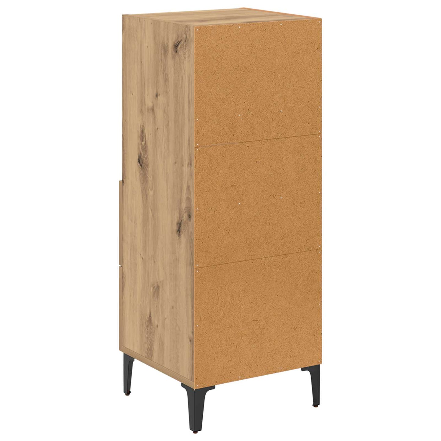 vidaXL Πλαϊνό γραφείο artisan δρυς 34 x 34.5 x 90 εκ