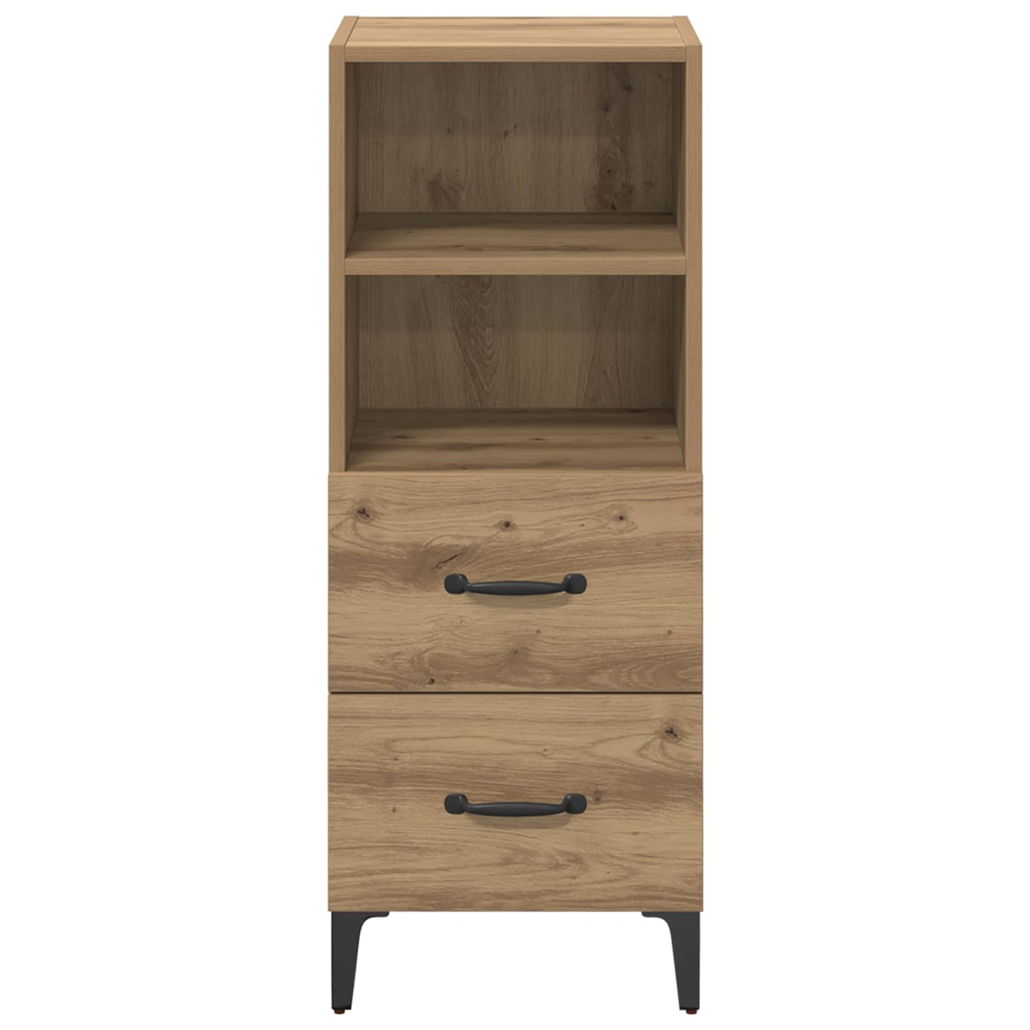 vidaXL Πλαϊνό γραφείο artisan δρυς 34 x 34.5 x 90 εκ