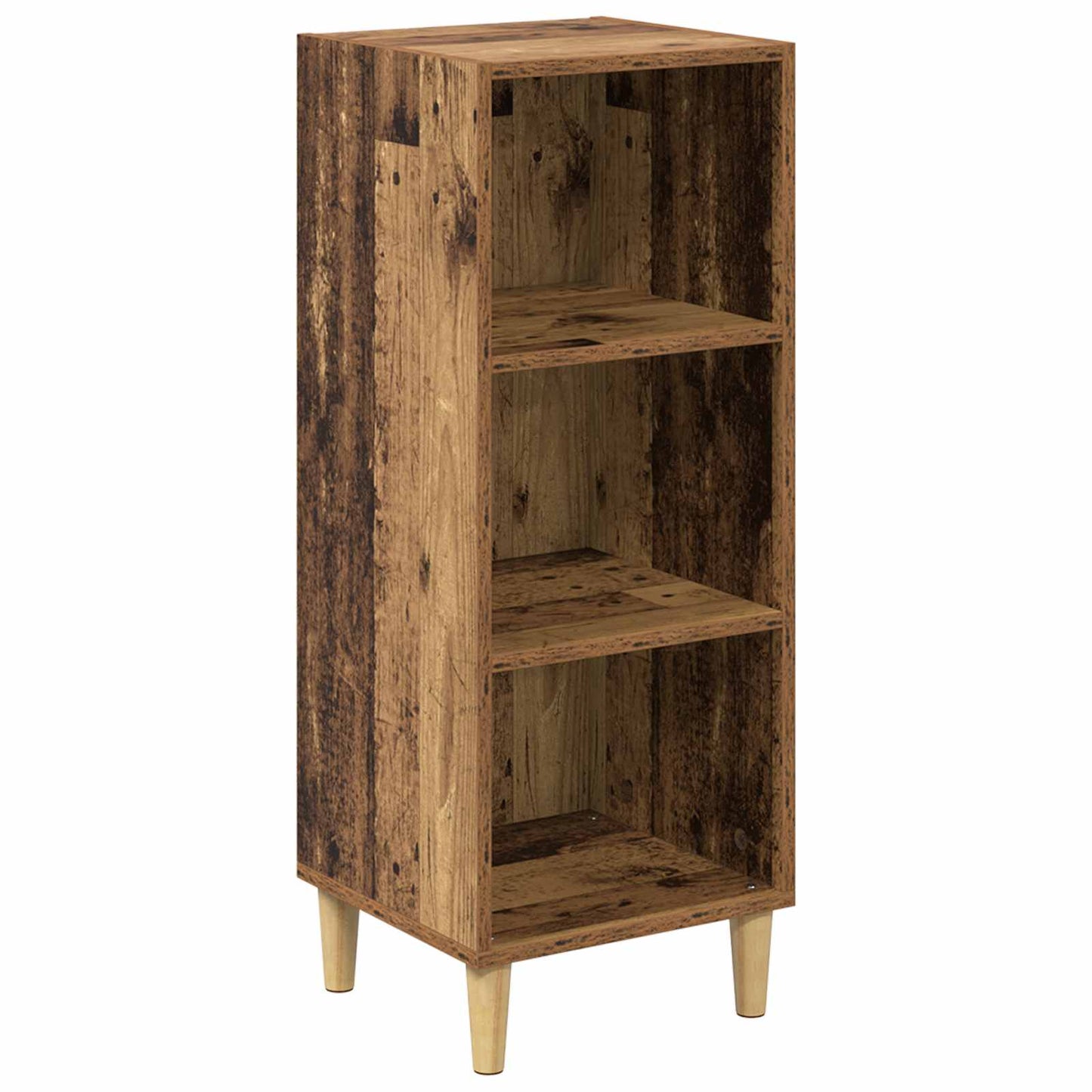 vidaXL Πλαϊνό γραφείο Παλιό ξύλο 34,5 x 32,5 x 90 εκ.