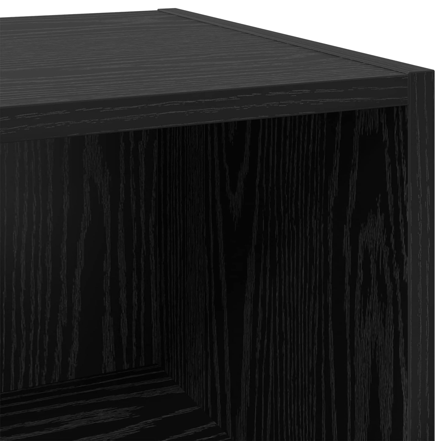 vidaXL Πλαϊνό γραφείο Μαύρη Οξυά 34,5 x 32,5 x 90 εκ.