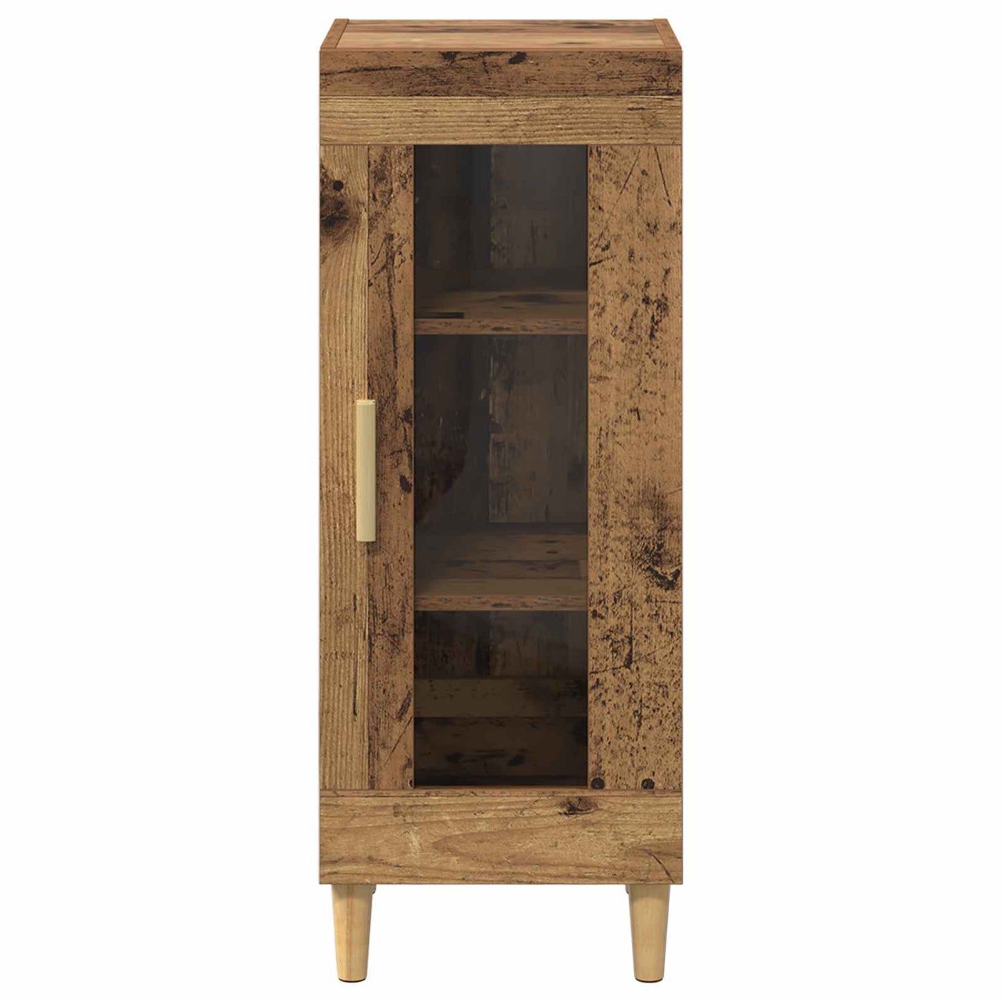 vidaXL Πλαϊνό γραφείο Παλιό ξύλο 34.5 x 32.5 x 90 εκ.