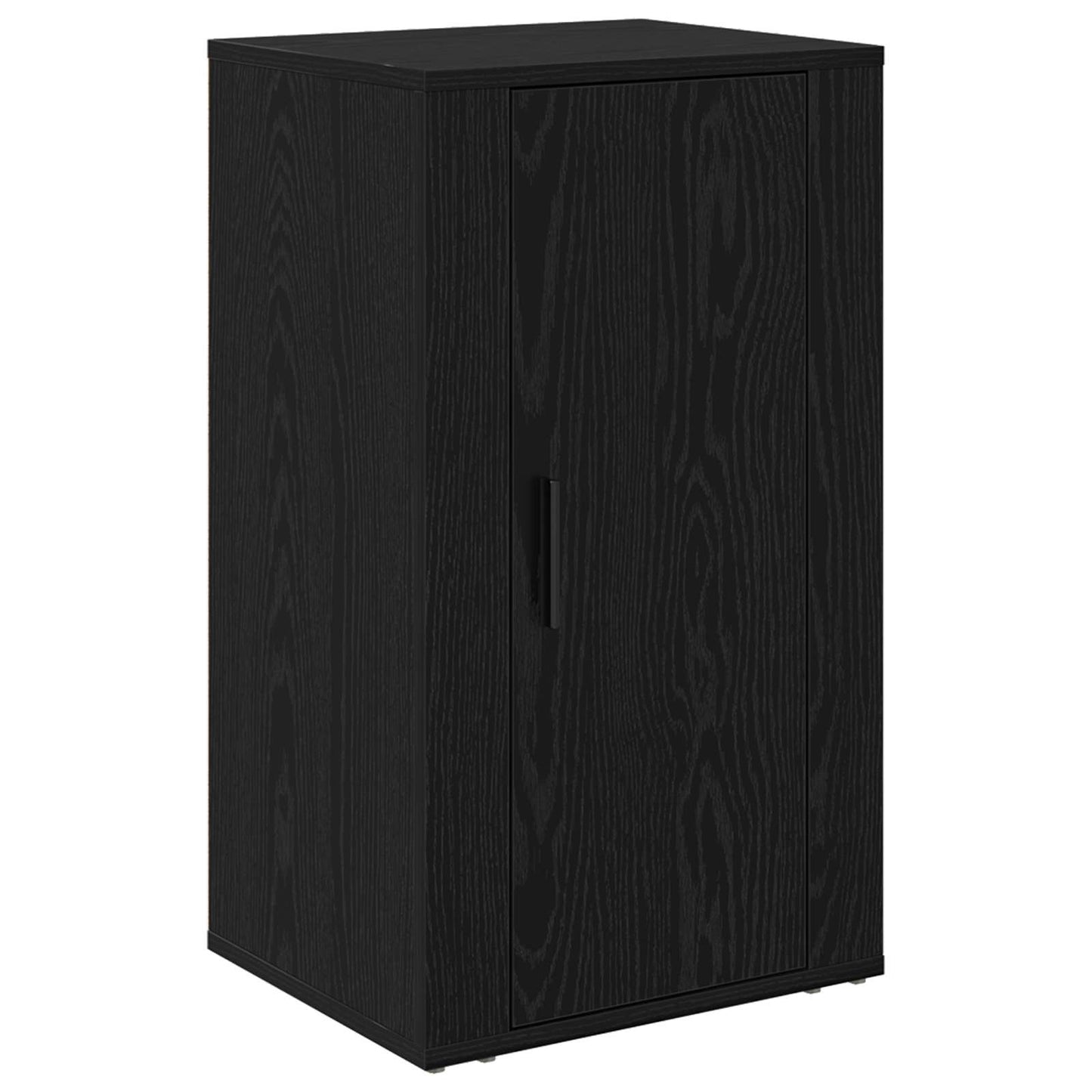 vidaXL Πλαϊνό γραφείο Μαύρη Οξυά 40 x 33 x 70 εκ. Επεξεργασμένο ξύλο