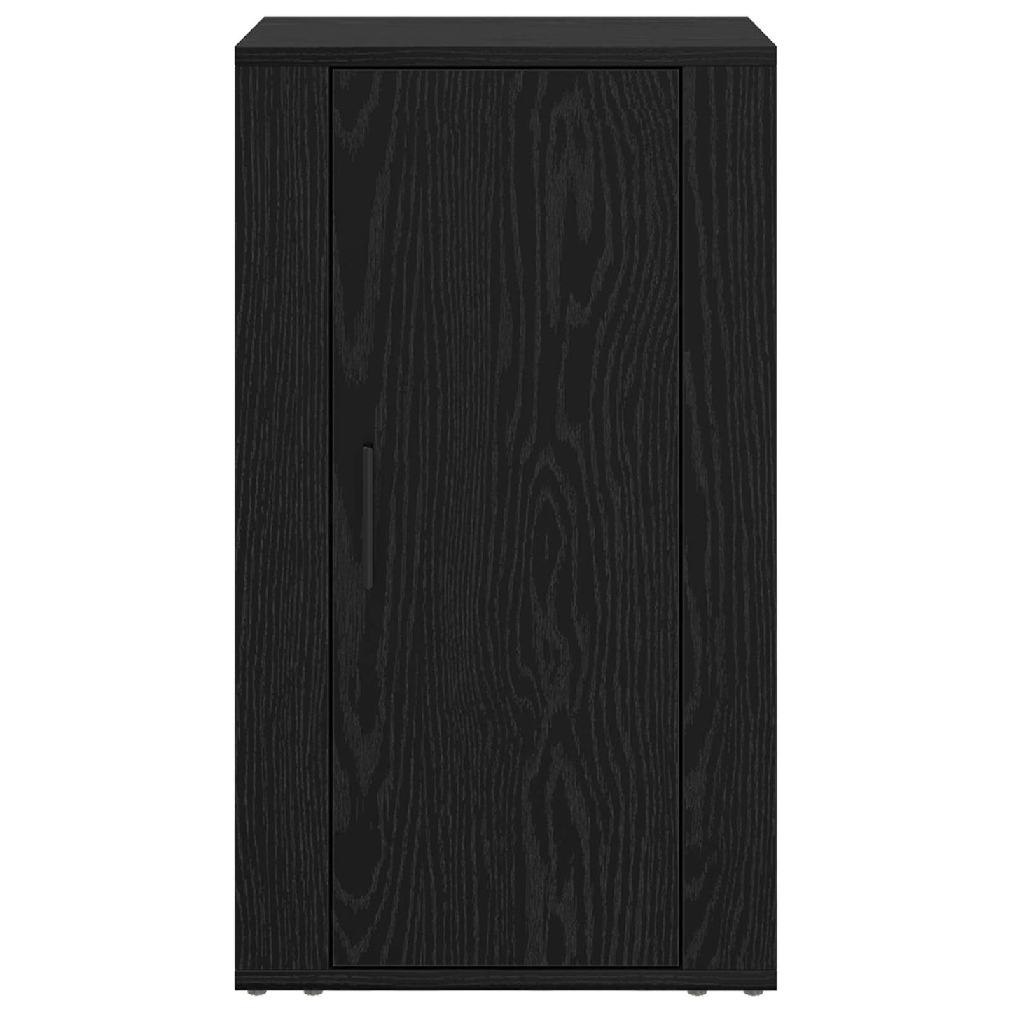 vidaXL Πλαϊνό γραφείο Μαύρη Οξυά 40 x 33 x 70 εκ. Επεξεργασμένο ξύλο