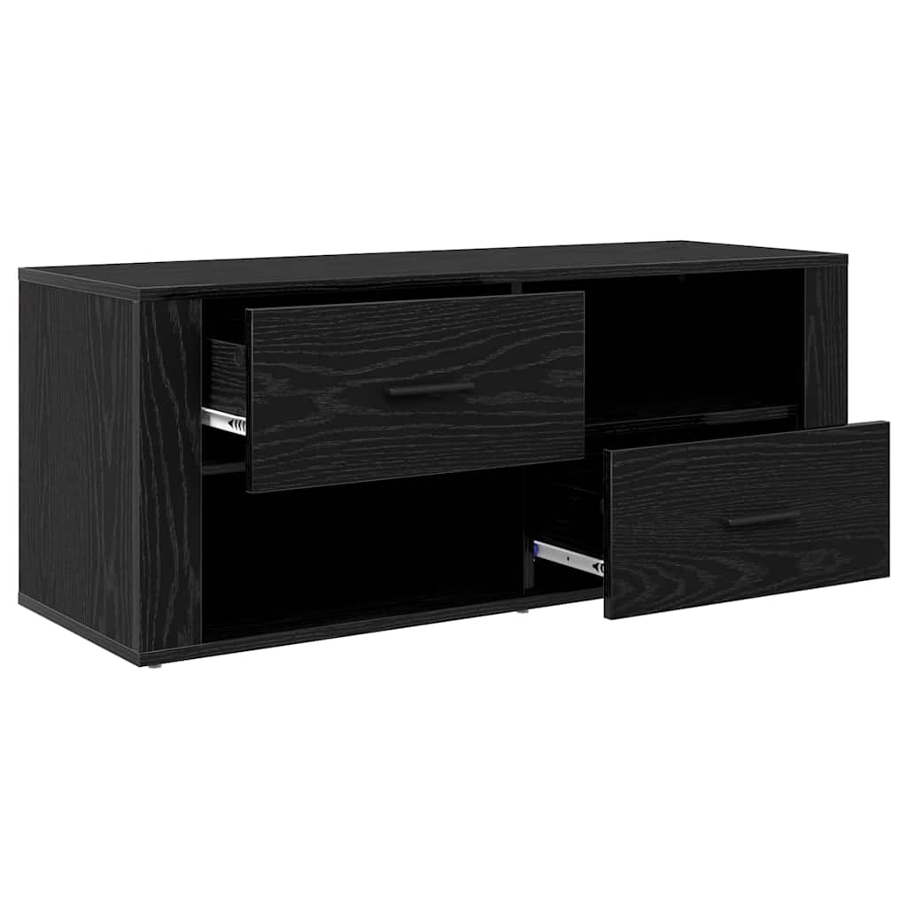 vidaXL Ντουλάπι TV Μαύρη Οξυά 100 x 35 x 40 εκ Επεξεργασμένο ξύλο