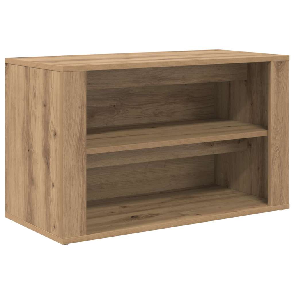 vidaXL Ράφι Παπουτσιών με ράφι artisan δρυς 75 x 35 x 45 εκ.