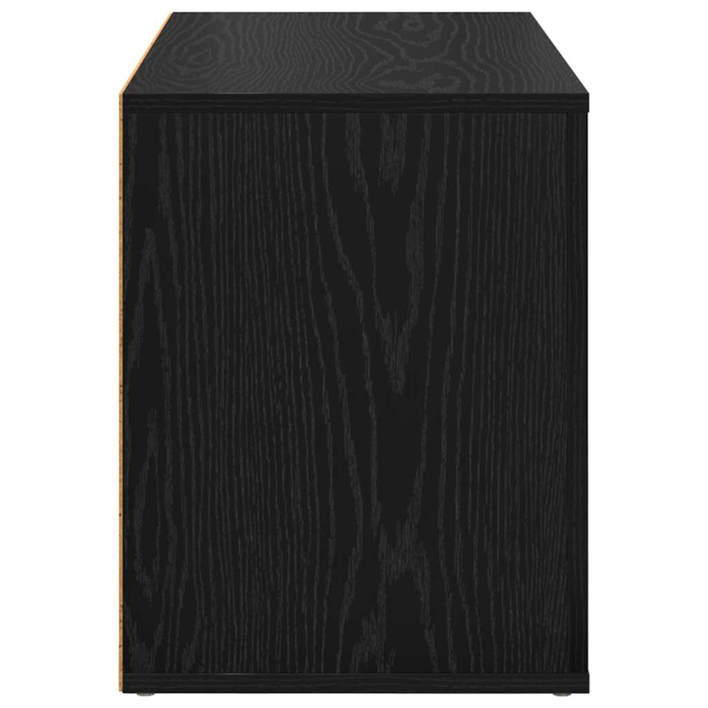 vidaXL Ράφι Παπουτσιών Μαύρη δρυς 75 x 35 x 45 εκ. Επεξεργασμένο ξύλο
