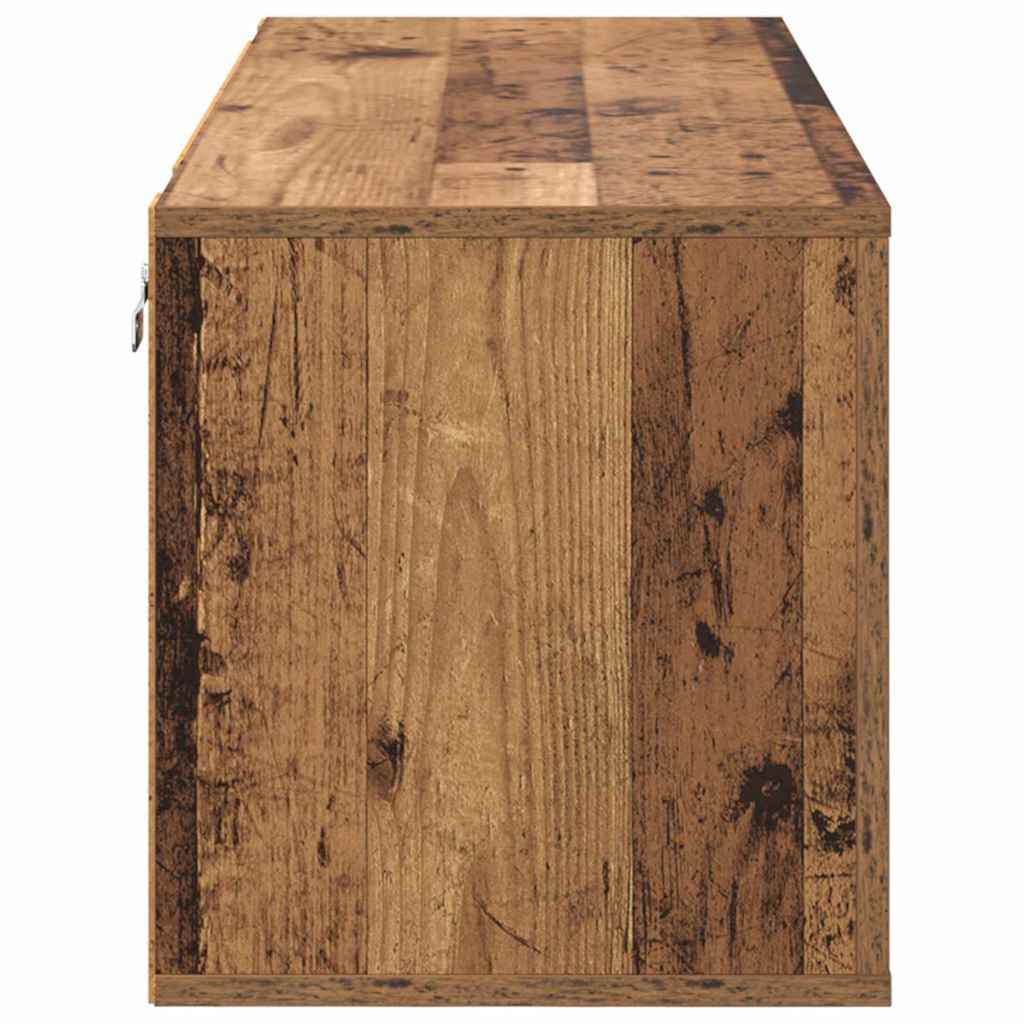 vidaXL Ντουλάπα Παπουτσιών με ράφι Παλαιό ξύλο 100 x 35 x 38 εκ.