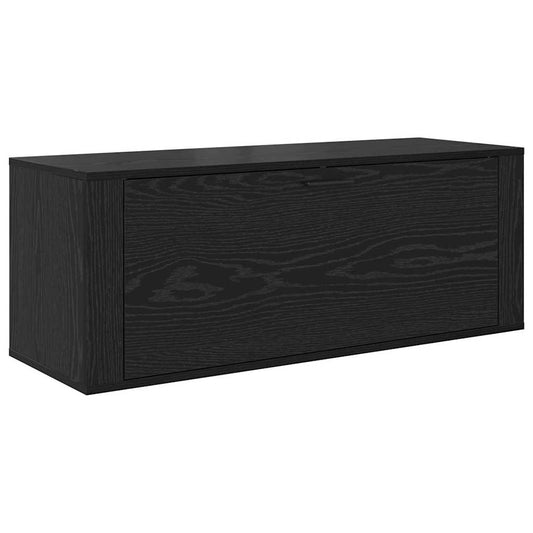 vidaXL Ντουλάπα Παπουτσιών με ράφι Μαύρη δρυς 100 x 35 x 38 εκ.