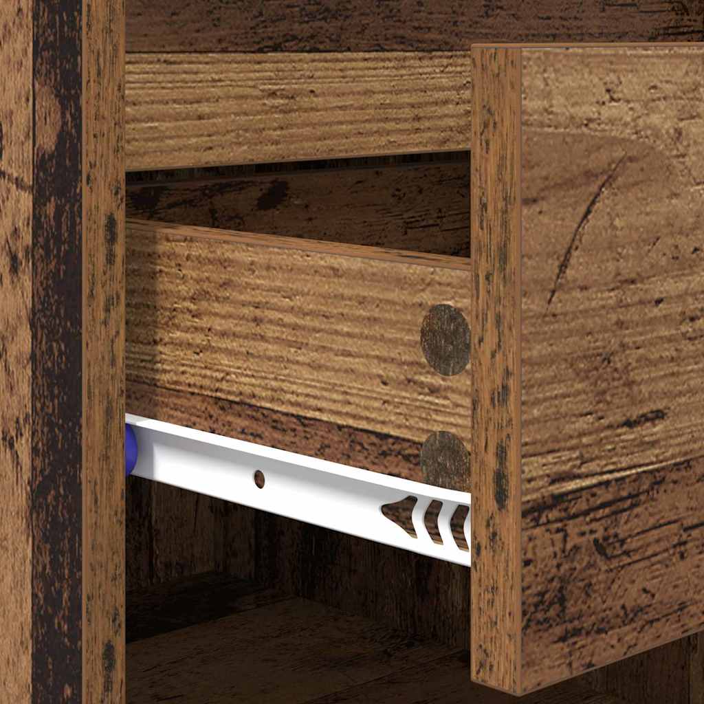 vidaXL Ντουλάπα Παπουτσιών με συρτάρι Παλιό ξύλο 102 x 36 x 60 εκ.