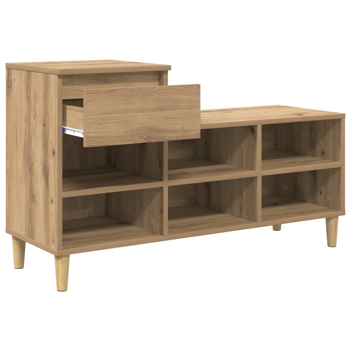 vidaXL Ντουλάπα Παπουτσιών με συρτάρι Artisan Oak 102 x 36 x 60 εκ.