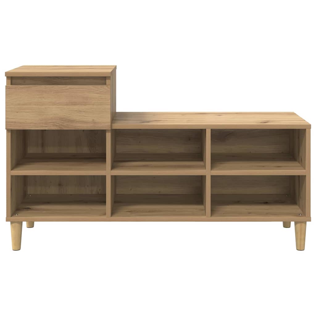 vidaXL Ντουλάπα Παπουτσιών με συρτάρι Artisan Oak 102 x 36 x 60 εκ.
