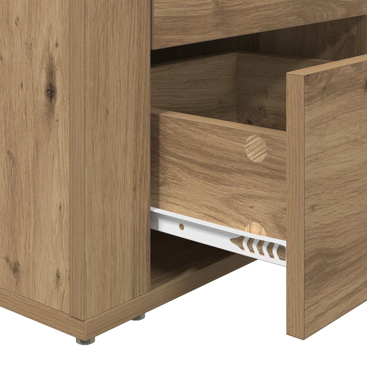 vidaXL Κομοδίνο Artisan Oak 35 x 50 x 60 εκ Επεξεργασμένο Ξύλο