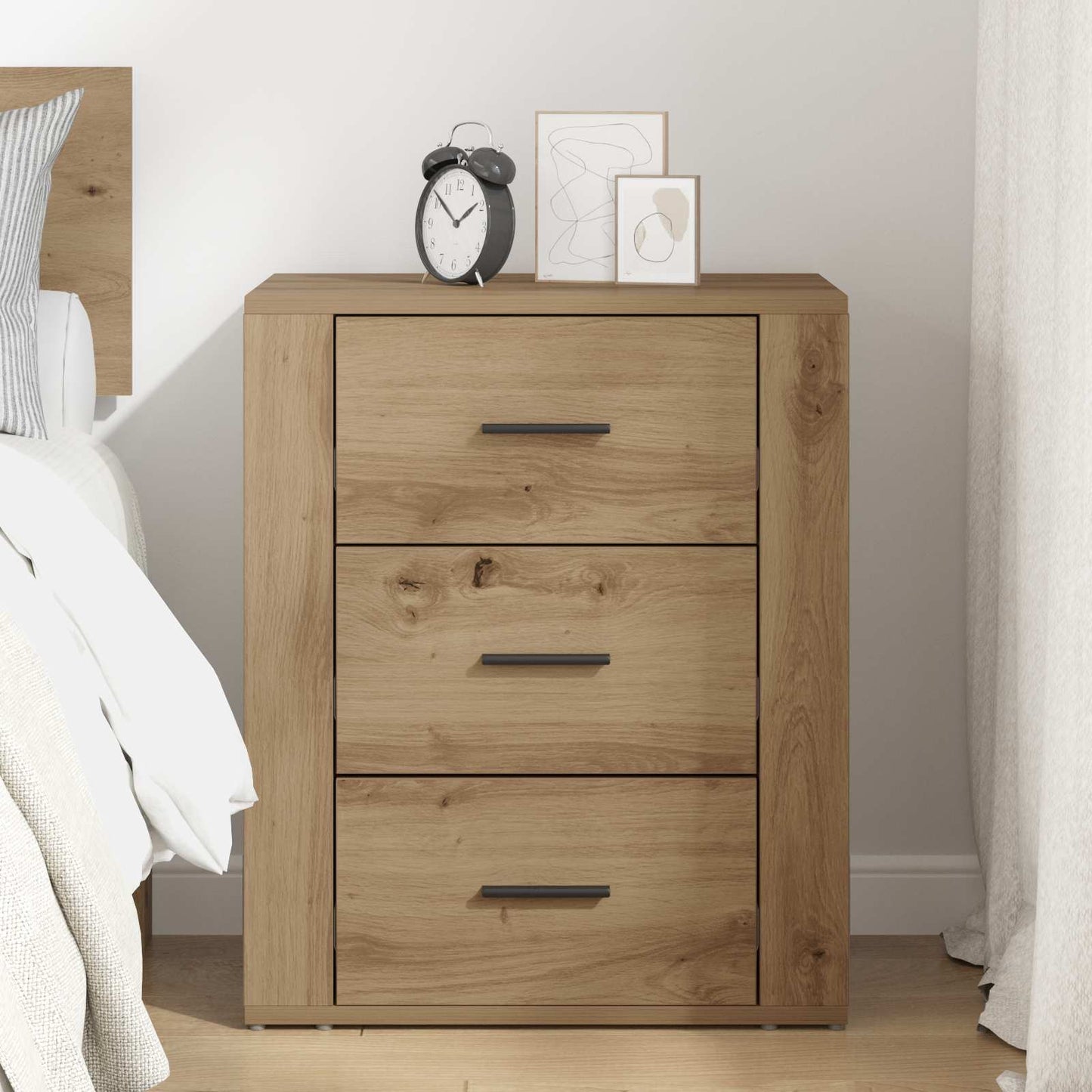 vidaXL Κομοδίνο Artisan Oak 35 x 50 x 60 εκ Επεξεργασμένο Ξύλο