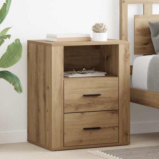vidaXL Κομοδίνο Artisan Oak 35 x 50 x 60 εκ Επεξεργασμένο Ξύλο