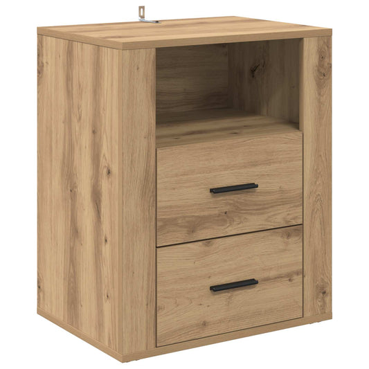 vidaXL Κομοδίνο Artisan Oak 35 x 50 x 60 εκ Επεξεργασμένο Ξύλο