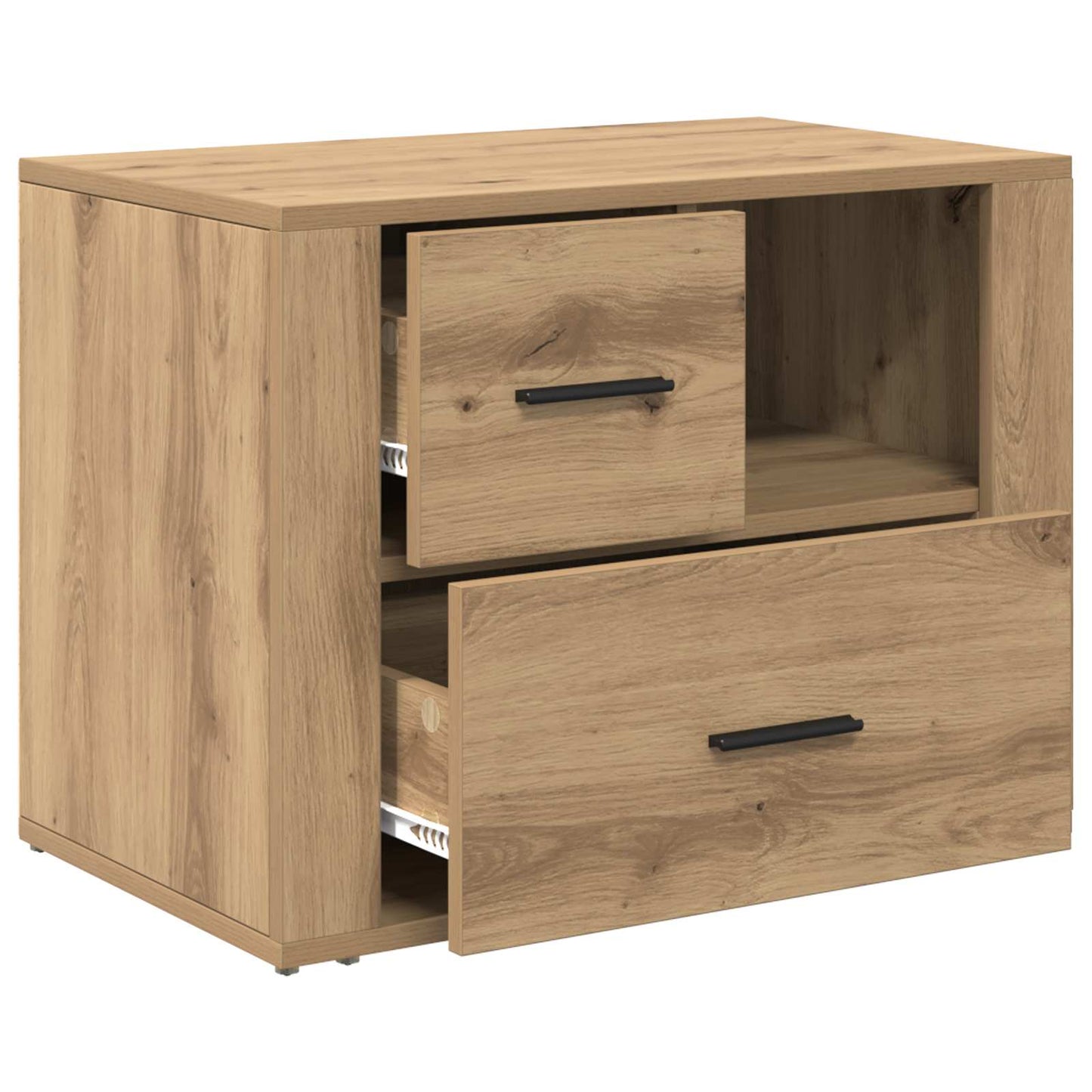 vidaXL Κομοδίνο Artisan Oak 35 x 60 x 50 εκ. Επεξεργασμένο Ξύλο