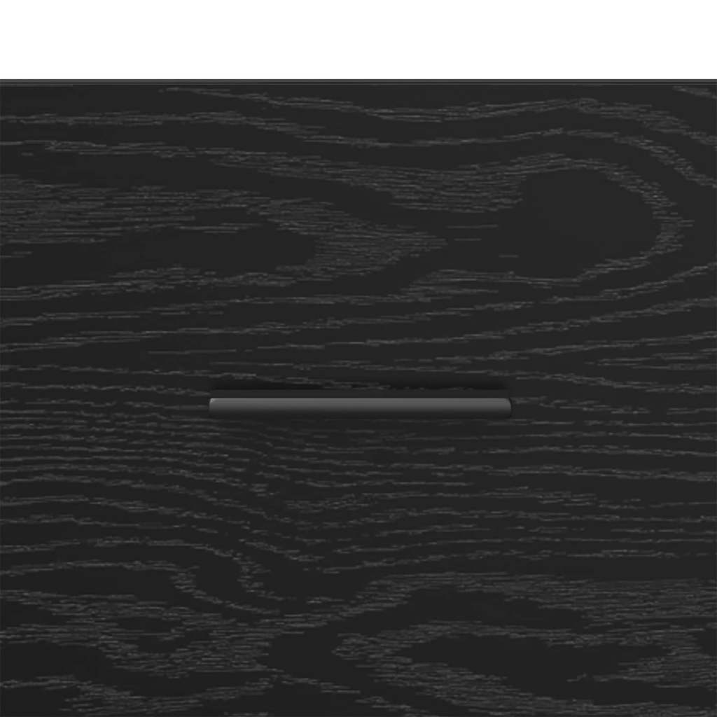 vidaXL Κομοδίνο Μαύρη δρυς 60 x 36 x 45 εκ Επεξεργασμένο ξύλο