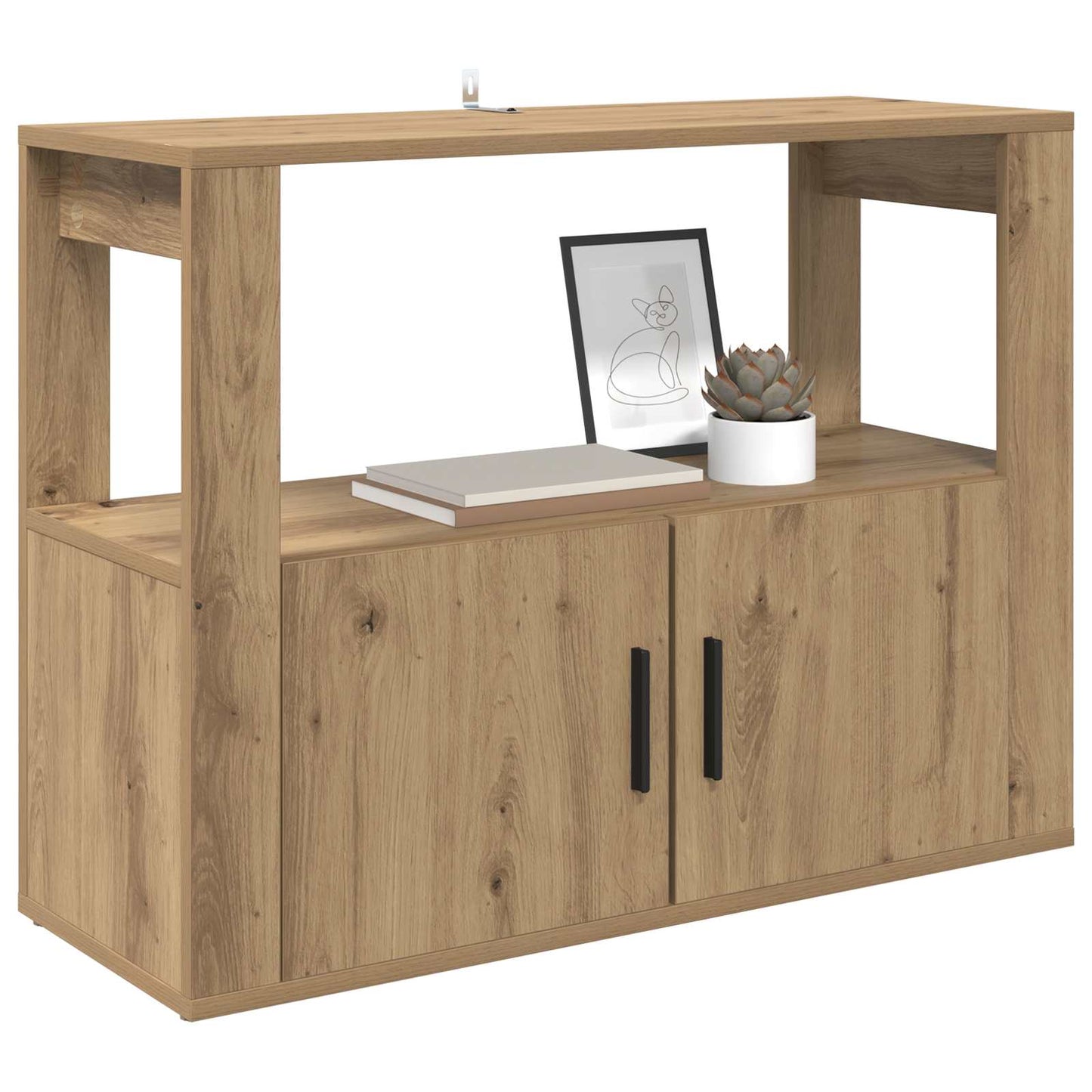 vidaXL Πλαϊνό γραφείο artisan δρυς 80 x 30 x 60 cm Επεξεργασμένο ξύλο