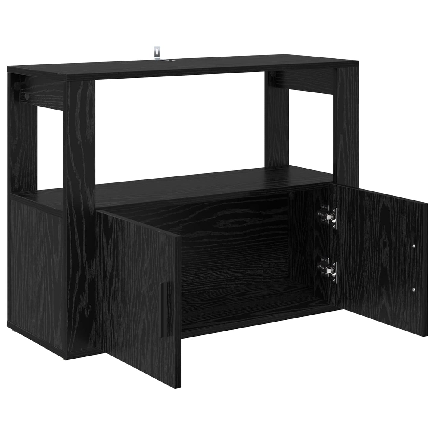 vidaXL Πλαϊνό γραφείο Μαύρη δρυς 80 x 30 x 60 cm Επεξεργασμένο ξύλο