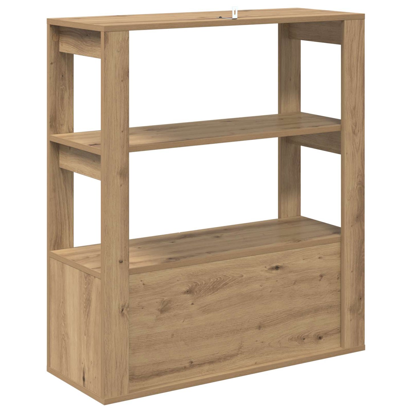 vidaXL Πλαϊνό γραφείο artisan δρυς 30 x 80 x 90 εκ Επεξεργασμένο ξύλο