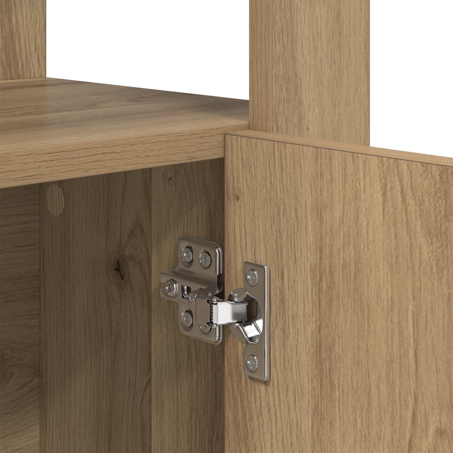 vidaXL Πλαϊνό γραφείο artisan δρυς 30 x 80 x 119.5 εκ